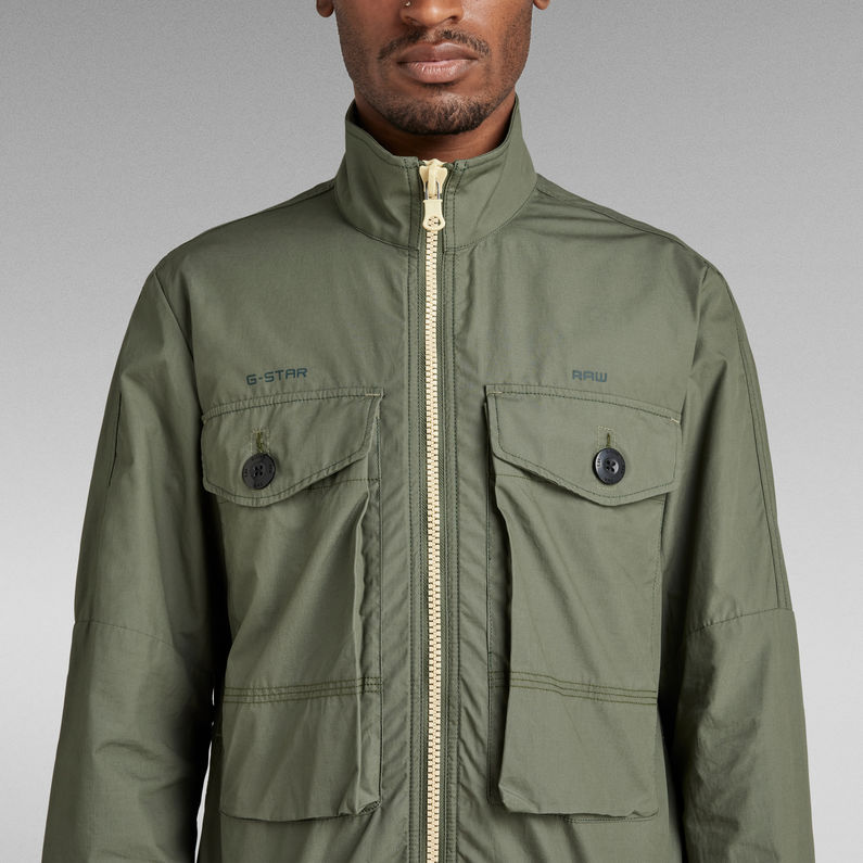 G-Star RAW® Long Pocket Track Overshirt Groen