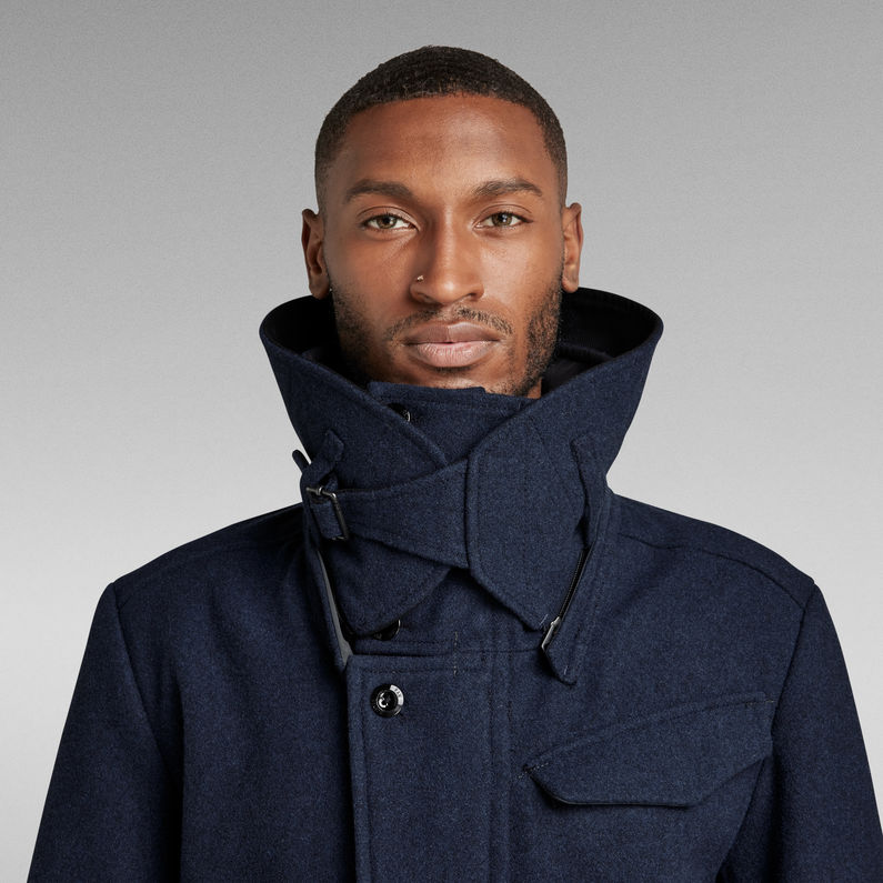 G-STAR® Long Wool Coat Dark blue