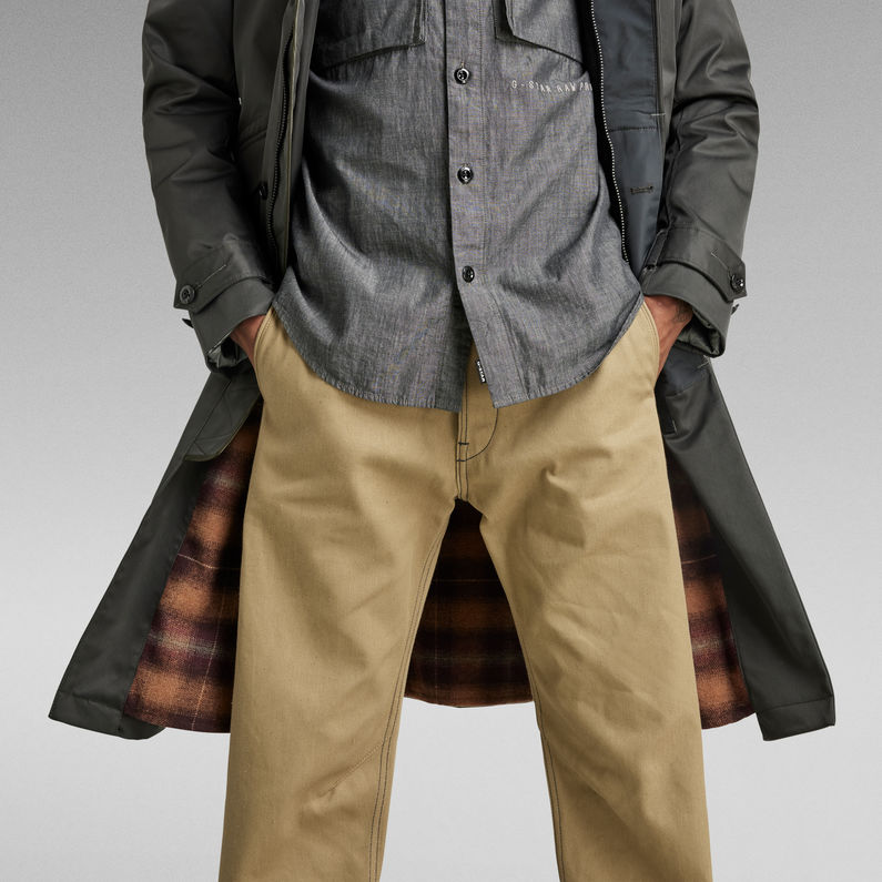 G-STAR® Belted Trenchcoat Grau