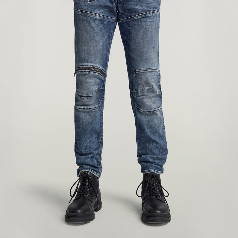 5620 3D Zip Knee Skinny Jeans | Medium blue | G-Star RAW® US