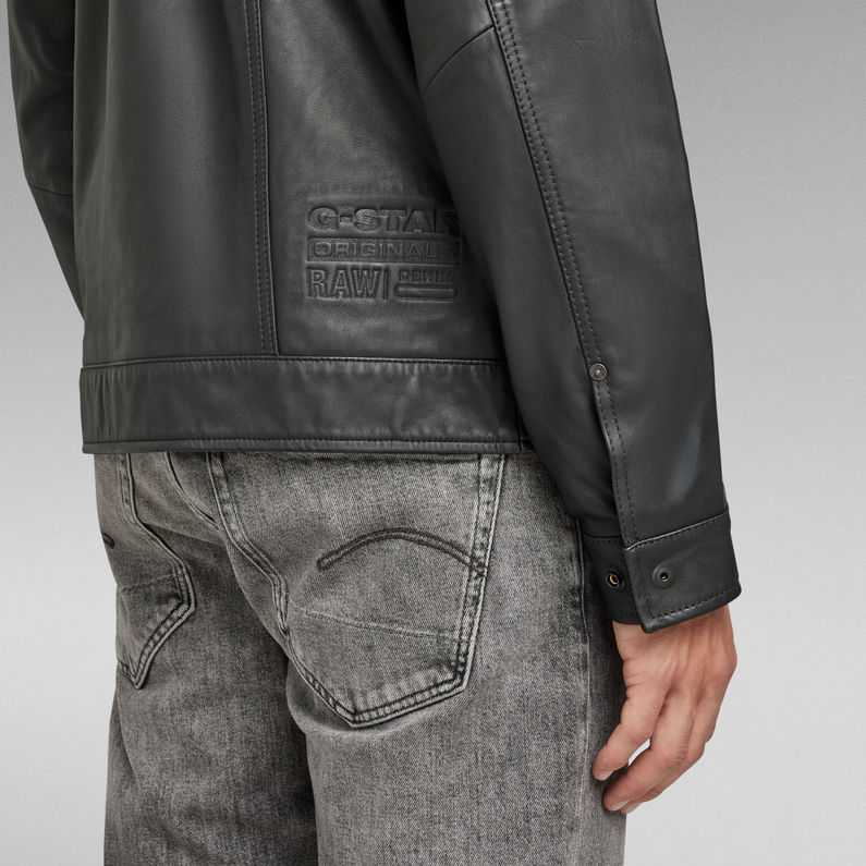 G-Star RAW® Arc 3D Leather Jacke Schwarz