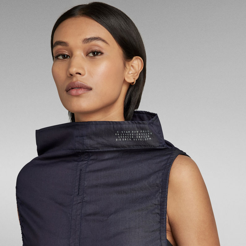 G-Star RAW® Mock Neck Top Donkerblauw