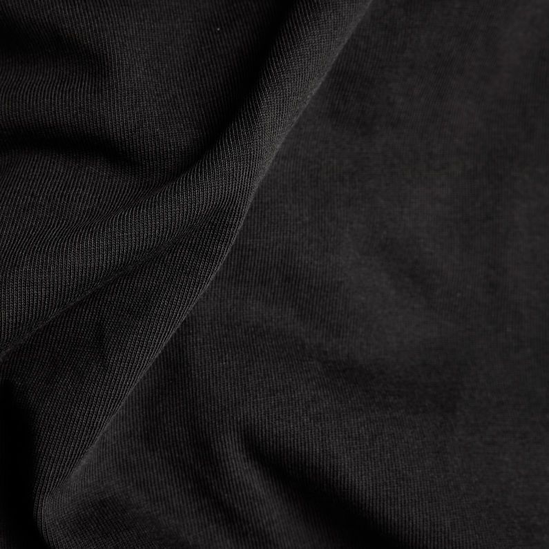 G-Star RAW® Camiseta Long Slit Negro