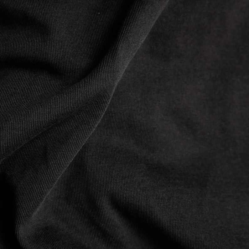 G-Star RAW® T-shirt Long Slit Zwart