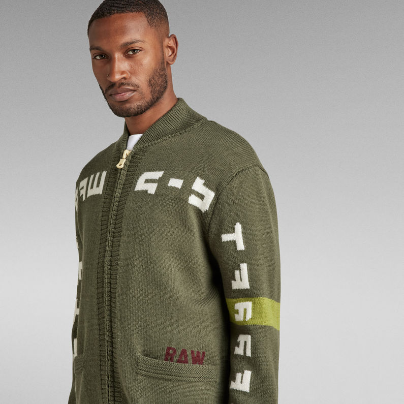 g-star-graphic-zip-thru-loose-knit-green