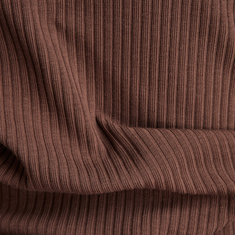 G-STAR® Jurk Rib Slim Bruin