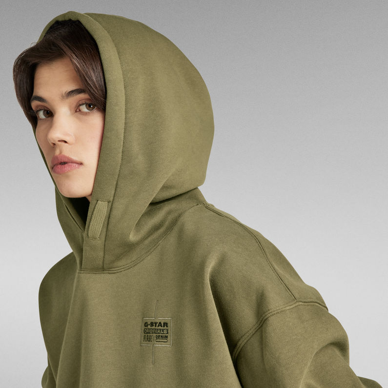 G-Star RAW® Unisex Core Oversized Hooded Sweater Green