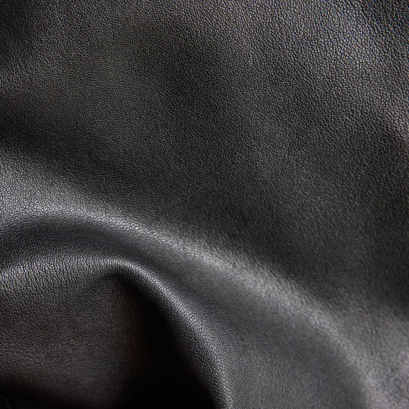 G-STAR® Veste Moto Leather Mix Noir