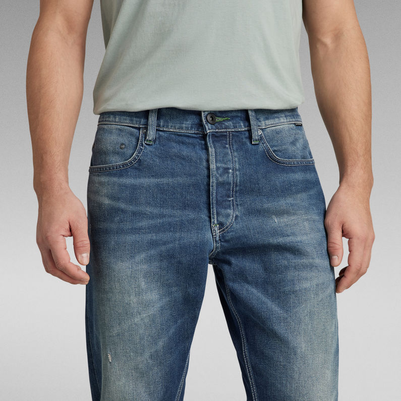 G-Star RAW® Triple A Regular Straight Selvedge Jeans Mittelblau