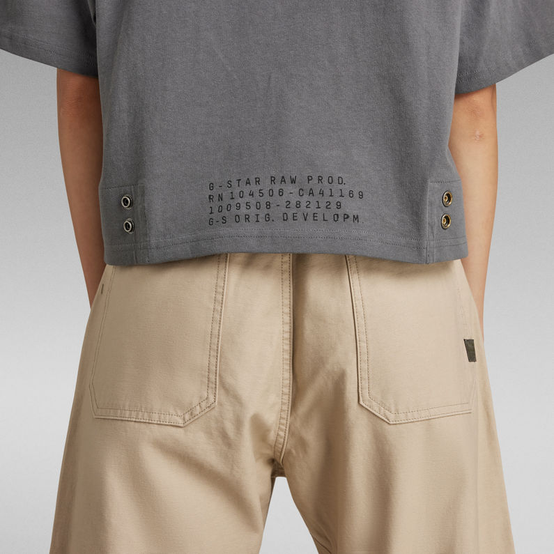 G-Star RAW® Adjustable T-Shirt Backsnaps Grey