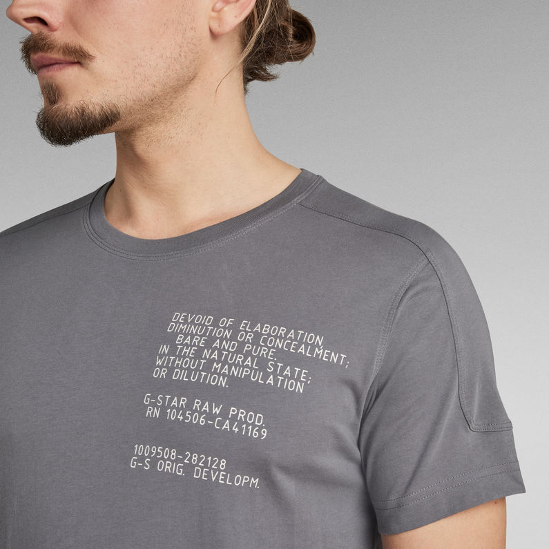 G-Star RAW® Korpaz Logos Graphic T-Shirt Grau