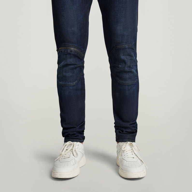 G-Star RAW® 5620 3D Zip Knee Skinny Jeans Donkerblauw