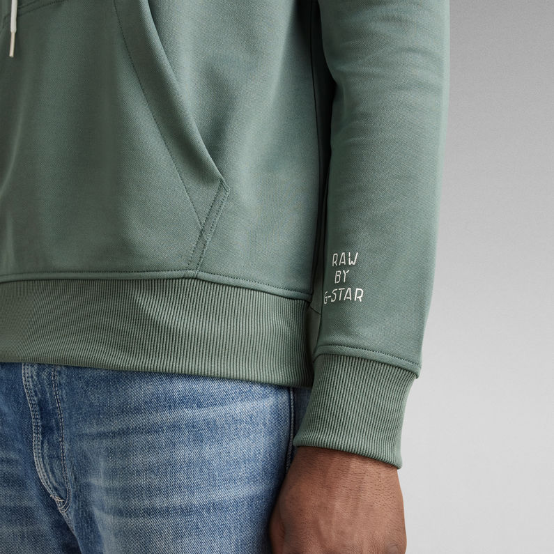 G-STAR® Gsraw Graphic Hooded Sweater Groen