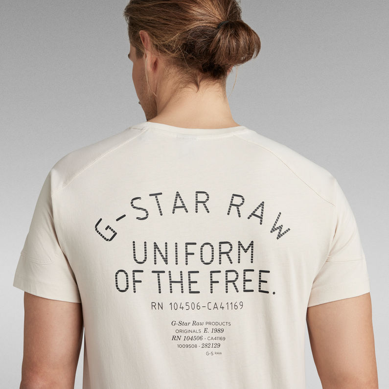 G-Star RAW® T-shirt Korpaz Logos Graphic Blanc
