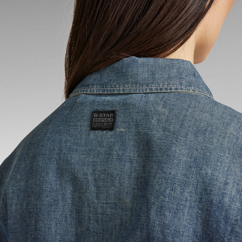 G-Star RAW® Millery Long Overshirt Midden blauw