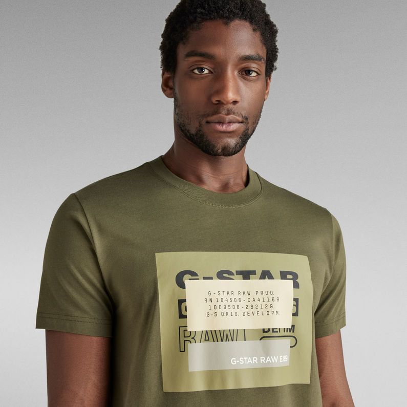 Covered Originals T-Shirt | Green | G-Star RAW® LT