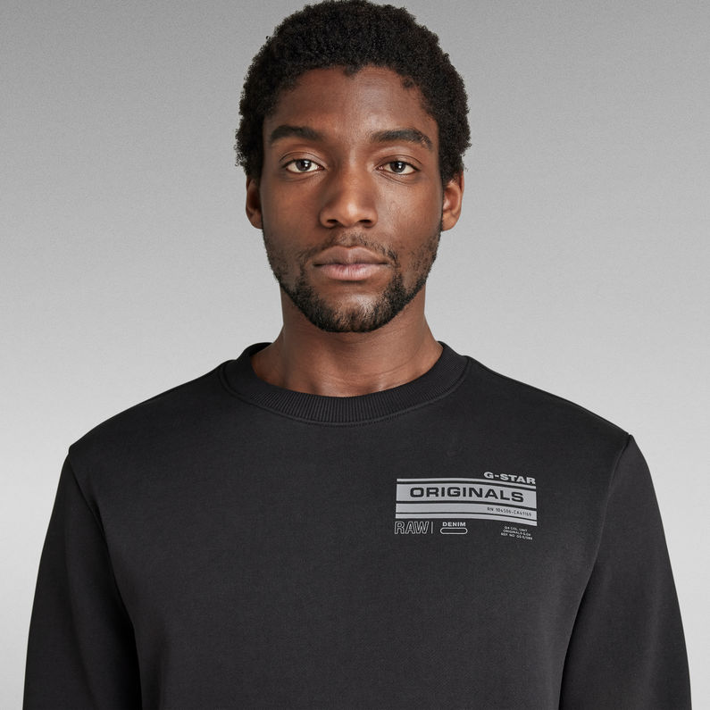 G-STAR® Originals Graphic Sweater Black