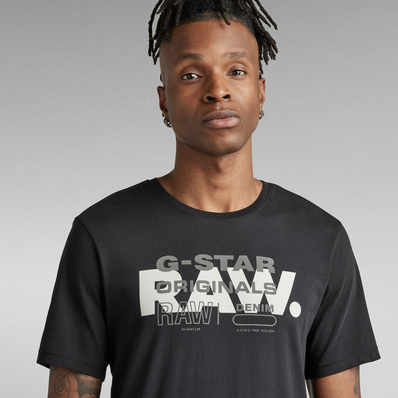 G-STAR® Camiseta Raw Originals Slim Negro
