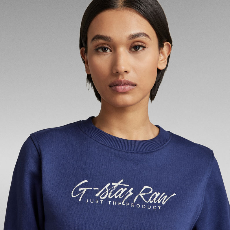 G-Star RAW® Small Center Graphic Sweater Dark blue