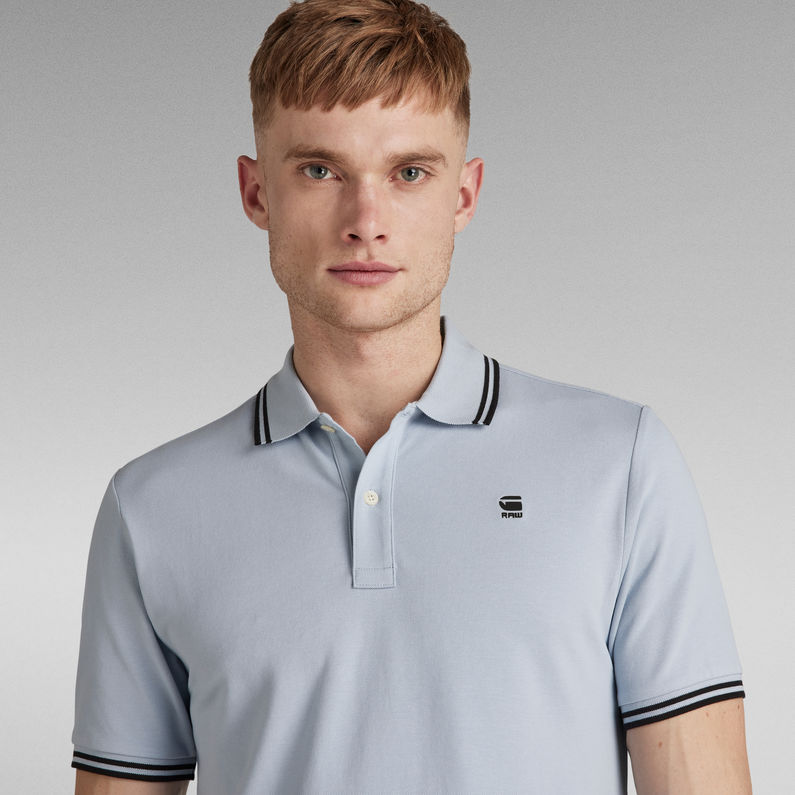 G-STAR® Dunda Slim Stripe Polo Light blue