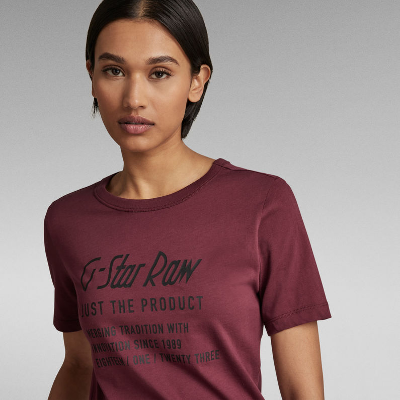 G-Star RAW® Fine Line Graphic Slim T-Shirt Red