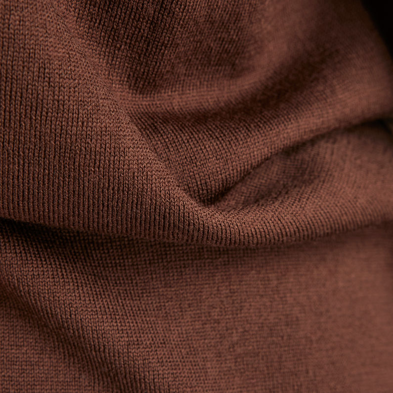 G-STAR® Knitted Polo Kleid Braun