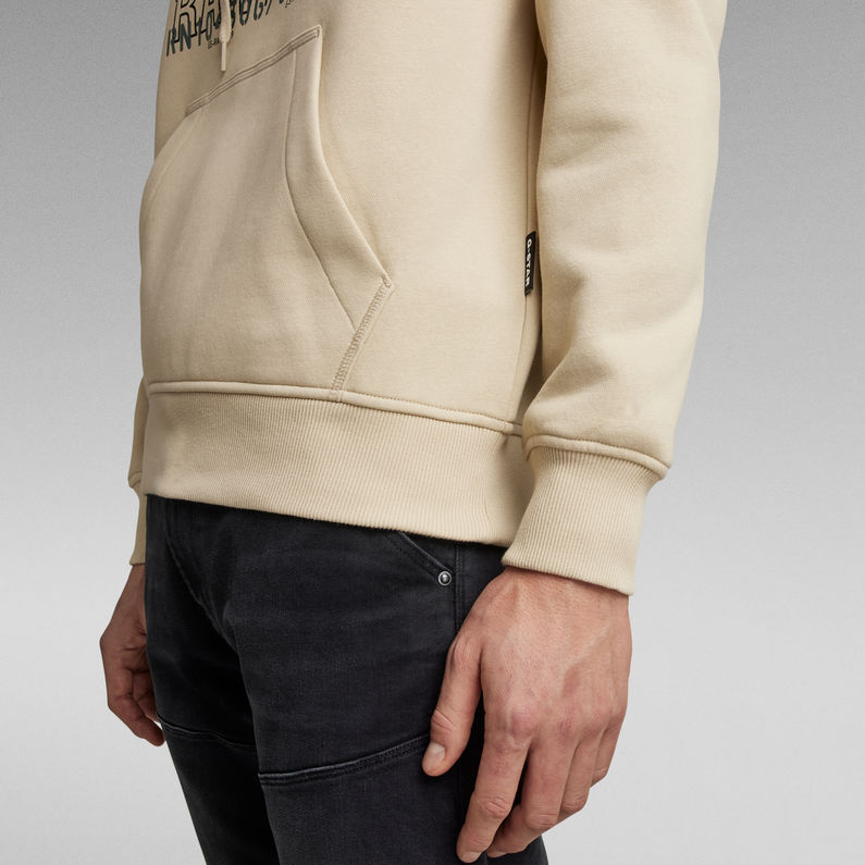 G-STAR® Hoodie Multi Layer Originals Beige