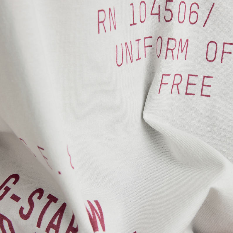 G-Star RAW® Lash Fem Loose Text Allover T-Shirt Mehrfarbig