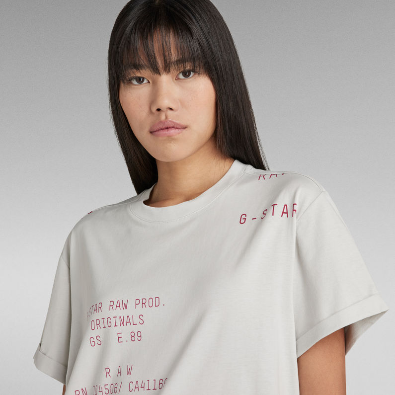 G-Star RAW® Lash Fem Loose Text Allover T-Shirt Multi color