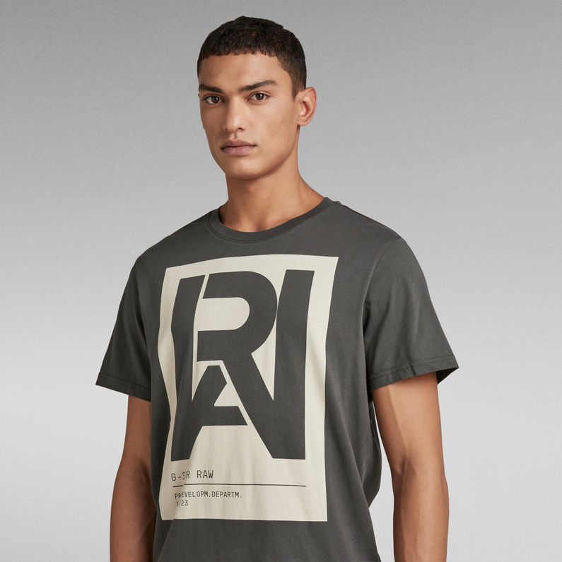 G-Star RAW® Camiseta Graphic RAW Gris