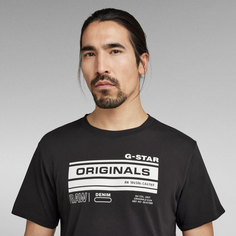 G-STAR® Originals Graphic T-Shirt Black