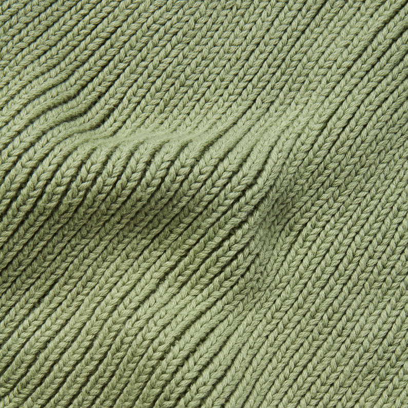 G-Star RAW® Effo Long Label Beanie Green fabric shot