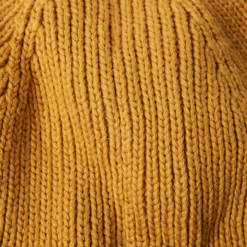 G-Star RAW® Effo Long Label Beanie Gelb fabric shot