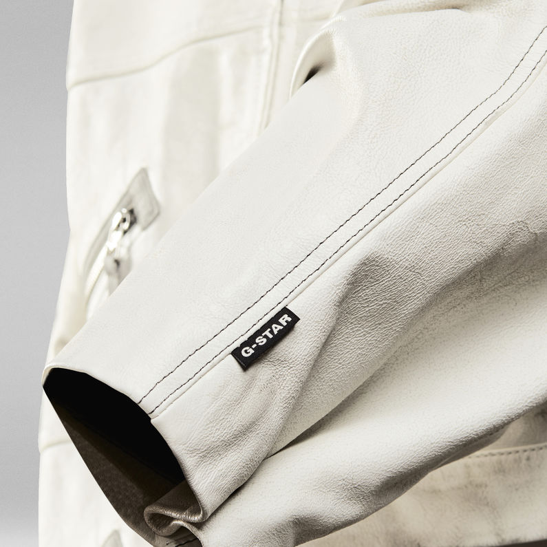 G-Star RAW® E Leather Bomberjacke Weiß