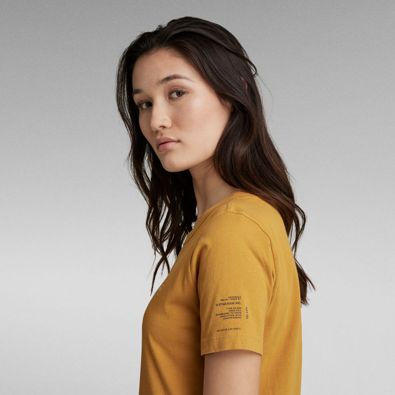 G-Star RAW® Mysid Optic Slim Top C Yellow
