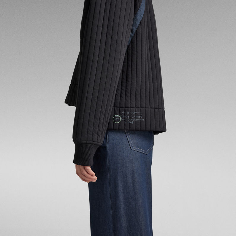 G-STAR® Bomber Jacquard Sweater Jacket Noir