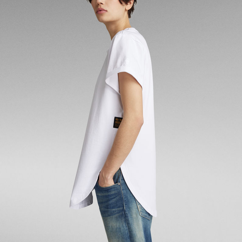 G-Star RAW® Long Slit Tee White
