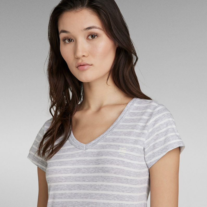 G-STAR® Eyben Stripe Slim V-Neck T-Shirt Multi color