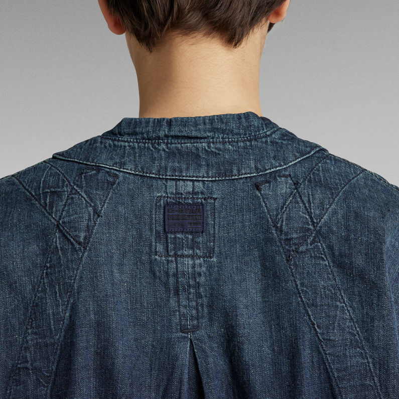 G-STAR® Jurk Baseball Scoop Hem Midden blauw