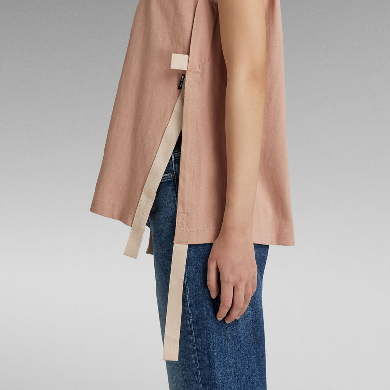 G-STAR® Tape Tank Top Loose Pink