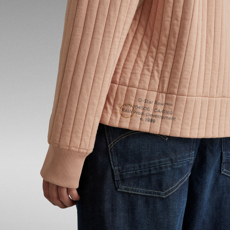 G-Star RAW® Bomber Jacquard Sweater Jacket Rose