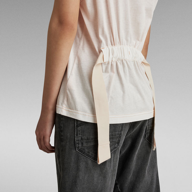 G-Star RAW® Adjustable Back Graphic Top Pink