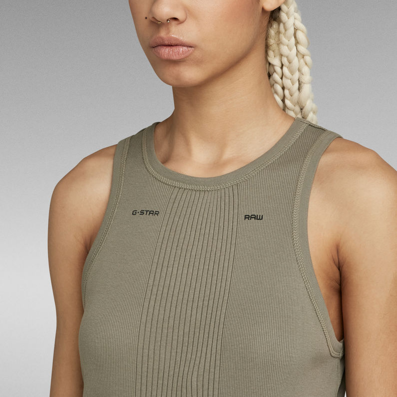 G-STAR® Engineered Rib Tank Top Green