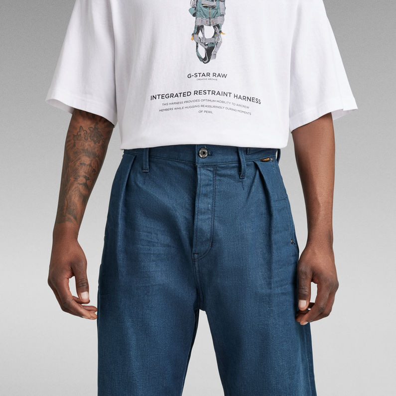 G-STAR® Pleated Relaxed Chino Donkerblauw