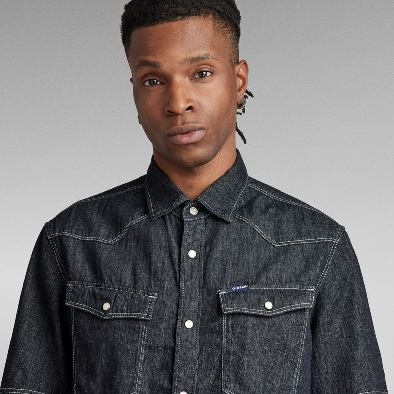 G-STAR® 3301 Slim Shirt Donkerblauw
