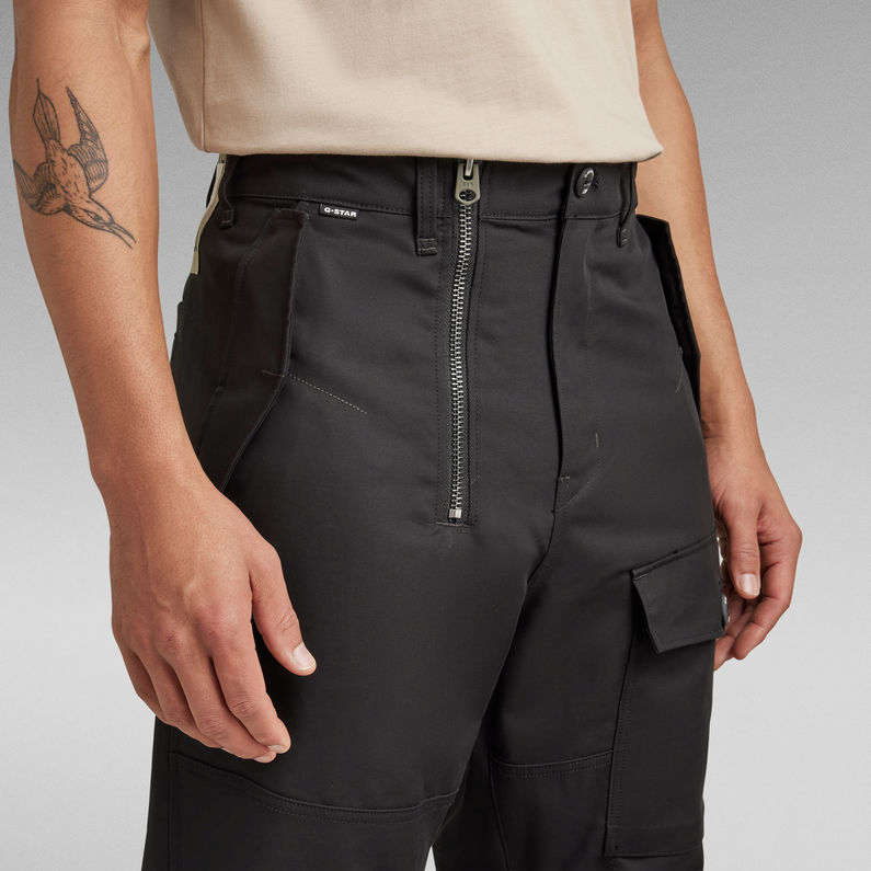 G-Star RAW® Pantalon Zippy Cargo Relaxed Tapered Noir