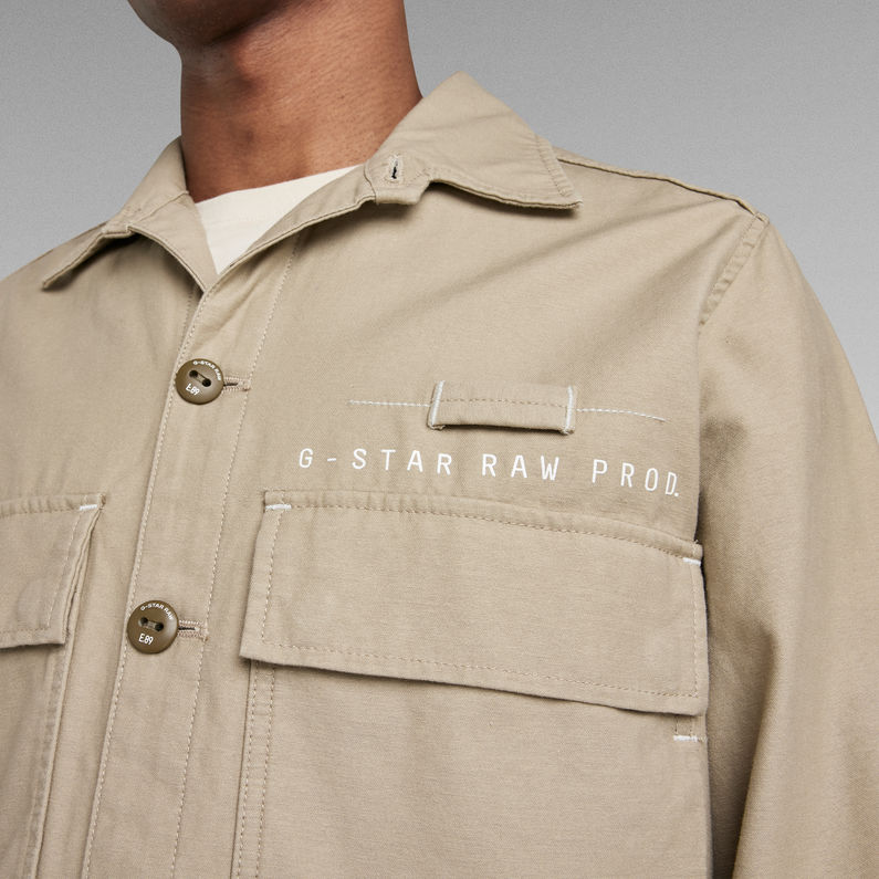 g-star-pocketony-service-overshirt-beige