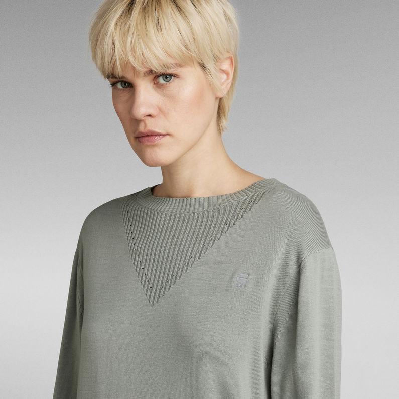 G-Star RAW® Pull Core Round Neck Knitted Bleu clair