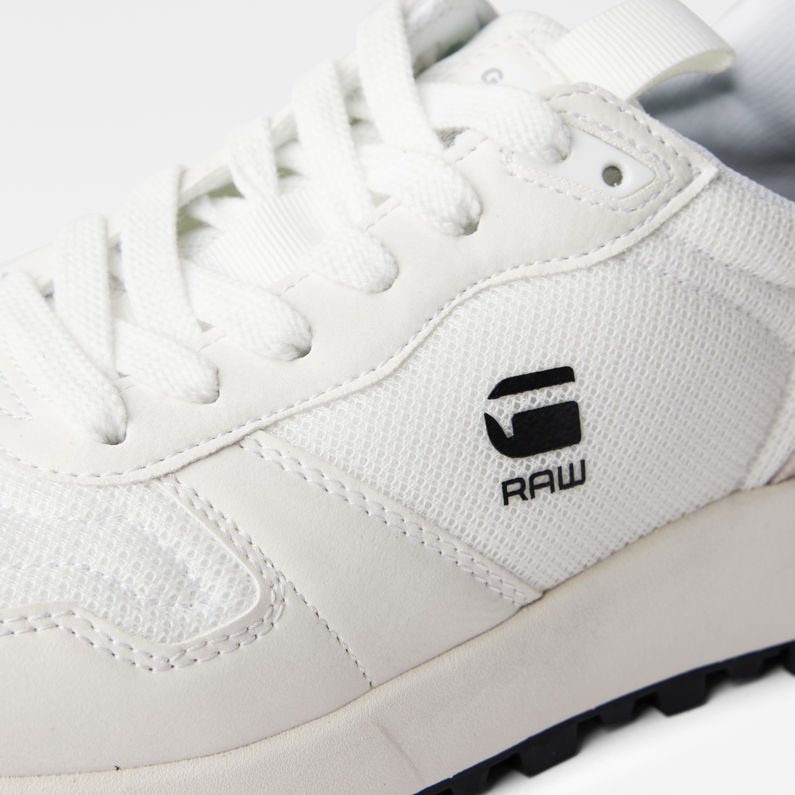 G-Star RAW® Theq Run Mesh Sneakers White fabric shot