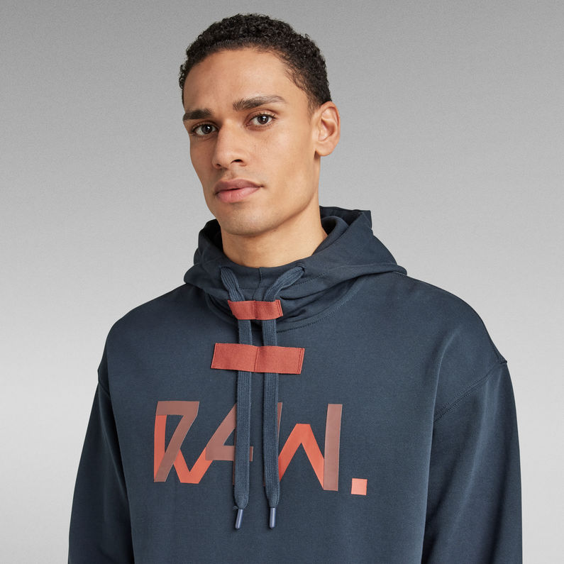 G-STAR® RAW. 7411 Loose Hooded Sweater Dark blue